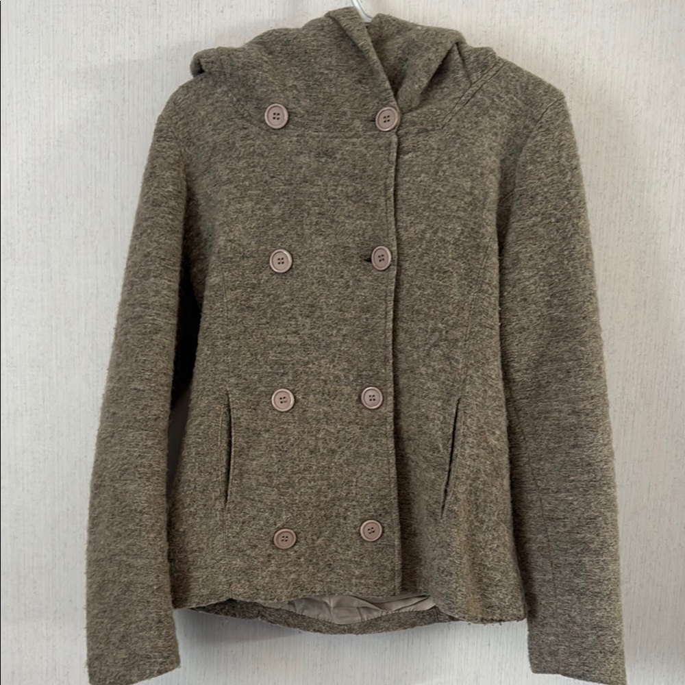 Women's Brown Hooded Jacket